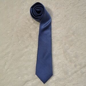 Lauren Ralph Lauren Silk Blend Tie in Blue with White